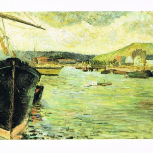 "Der Hafen von Rouen" von Paul Gauguin