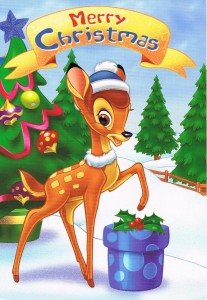 Bambi wünscht Frohe Weihnachten