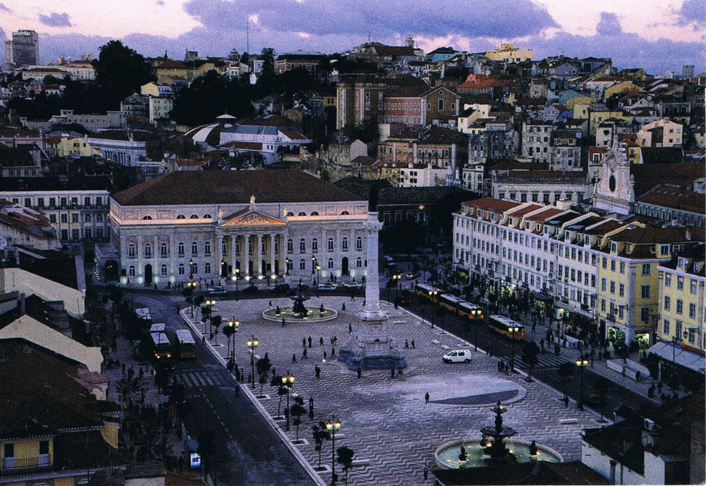 Der Rossio, einer der wichtigsten Plätze in Lissabon