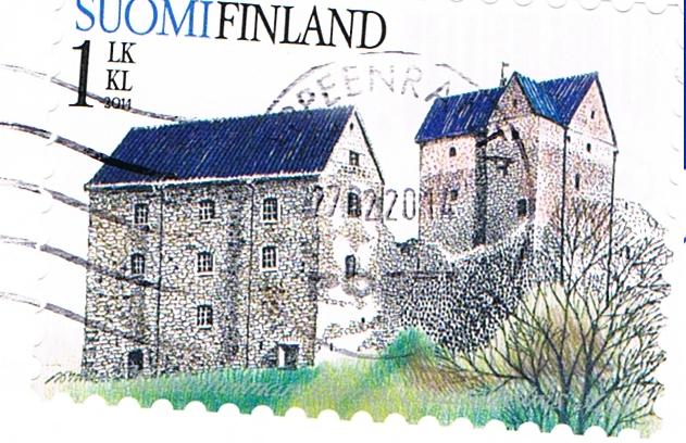 Briefmarke aus Finnland