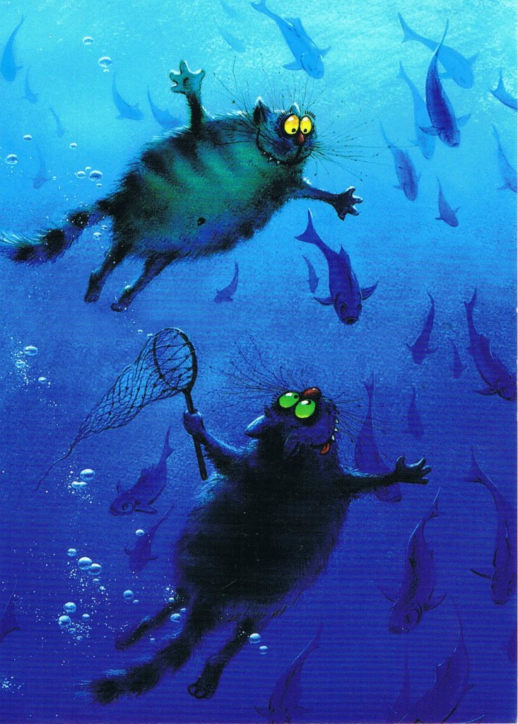 Irina Zeniuk - "Blue Cats" beim Fischen